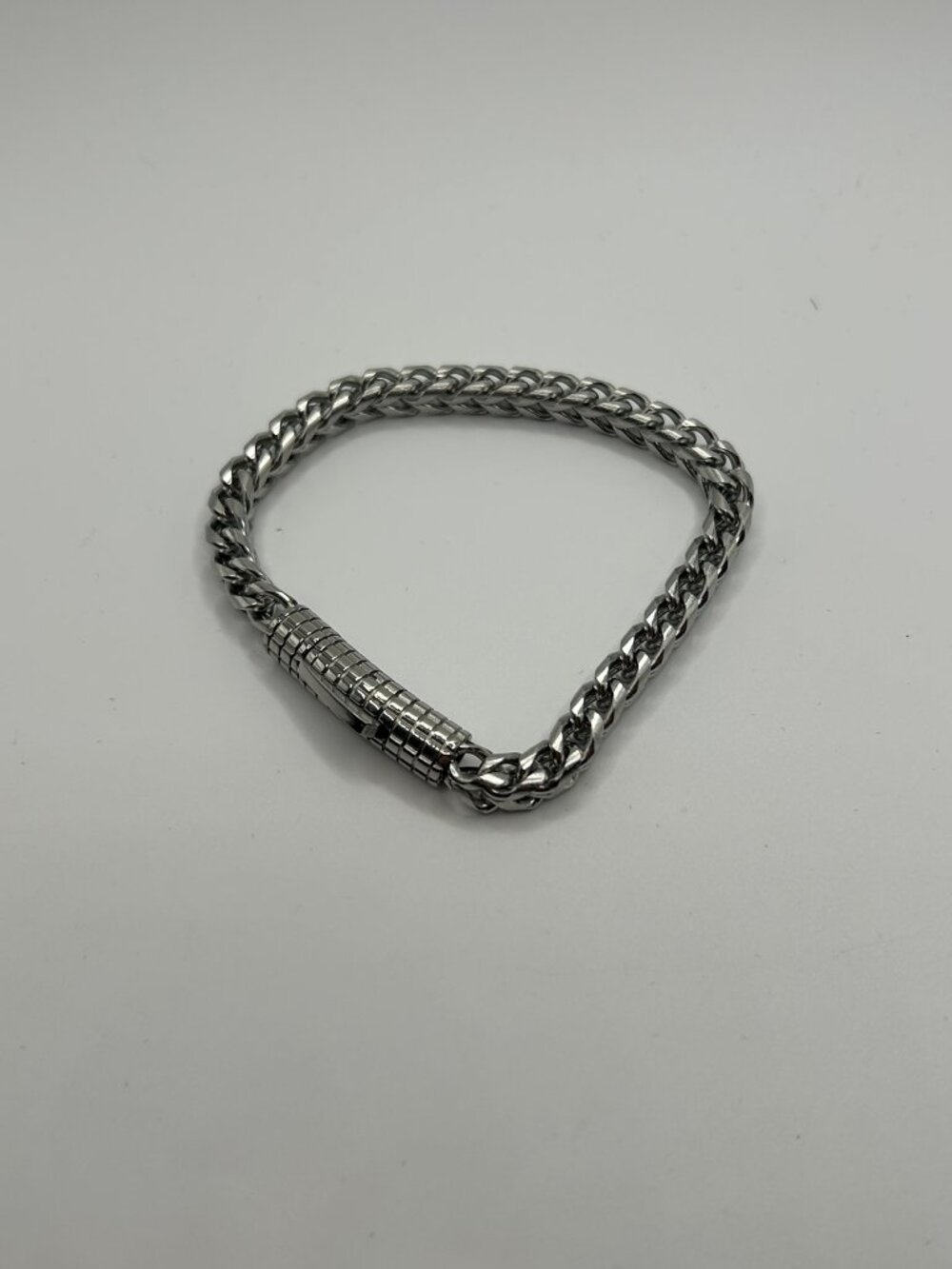 Mens Franco Bracelet 8 Inch Real Silver Solid Box Link Plated Heavy Durable New